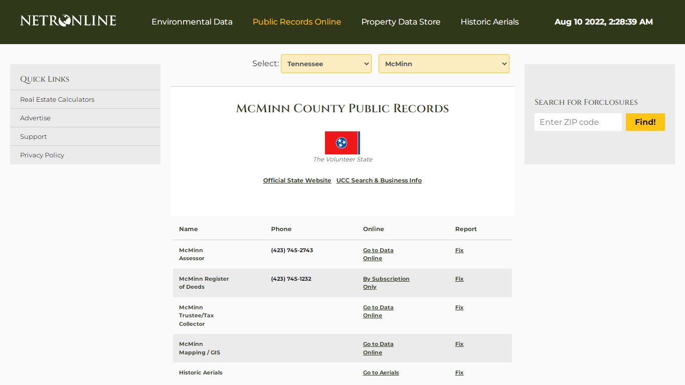 NETR Online • McMinn • McMinn Public Records, Search ...